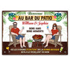 Personalized Gift for Family French Bienvenue Sur Le Patio Metal Sign 26033 1