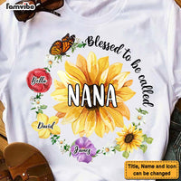 Personalized Gift For Mom Grandma Flower Blessed To Be Called Shirt - Hoodie - Sweatshirt 26034 thumb 1