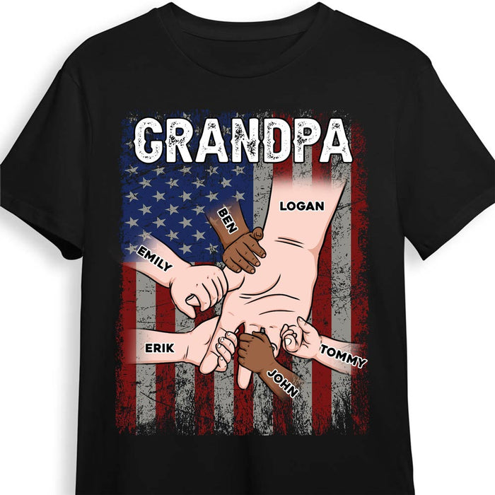 Personalized Gift For Dad Hand In Hand Shirt - Hoodie - Sweatshirt 26036 1