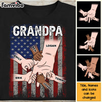 Personalized Gift For Dad Hand In Hand Shirt - Hoodie - Sweatshirt 26036 thumb 1