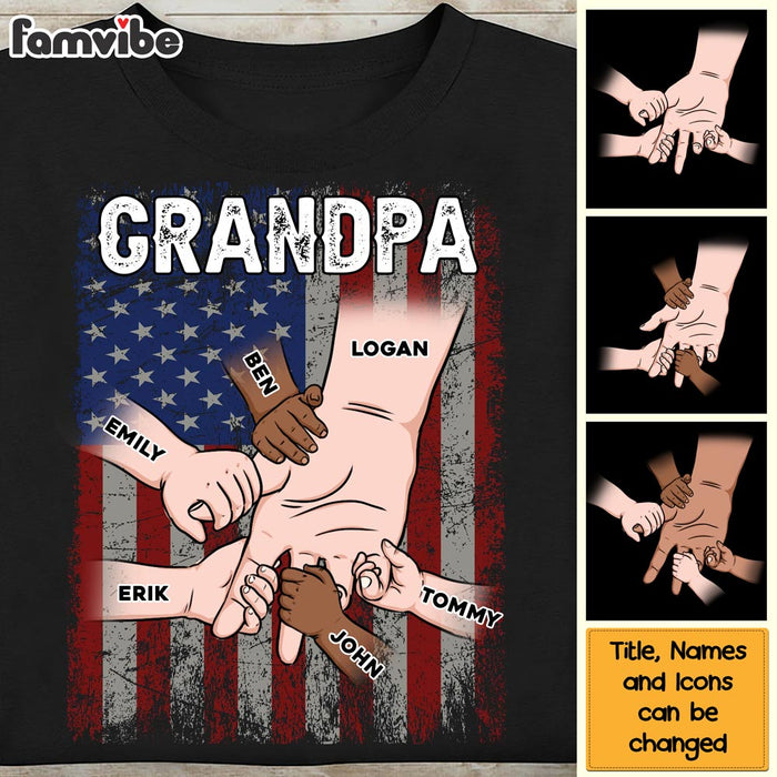 Personalized Gift For Dad Hand In Hand Shirt - Hoodie - Sweatshirt 26036 1