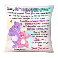 Personalized Gift For Daughter Granddaughter Laugh Love Live Pillow 26037 thumb 1