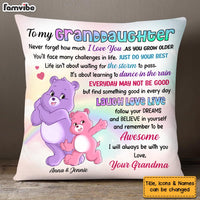 Personalized Gift For Daughter Granddaughter Laugh Love Live Pillow 26037 thumb 1