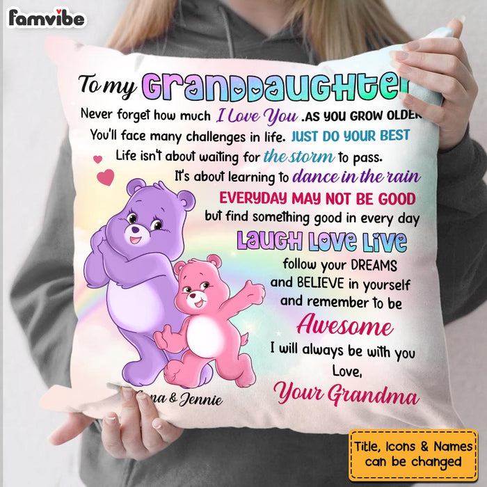 Personalized Gift For Daughter Granddaughter Laugh Love Live Pillow 26037 1