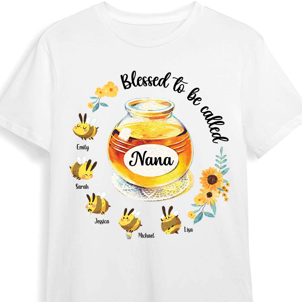 Personalized Gift For Mom Grandma Bees Blessed To Be Called Shirt Hoodie Sweatshirt 26041 Primary Mockup
