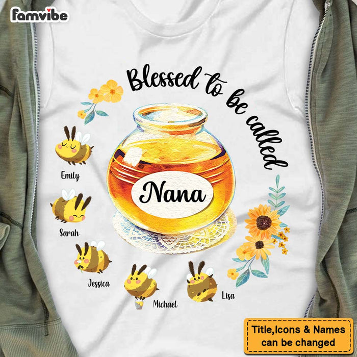 Personalized Gift For Mom Grandma Bees Blessed To Be Called Shirt - Hoodie - Sweatshirt 26041 1