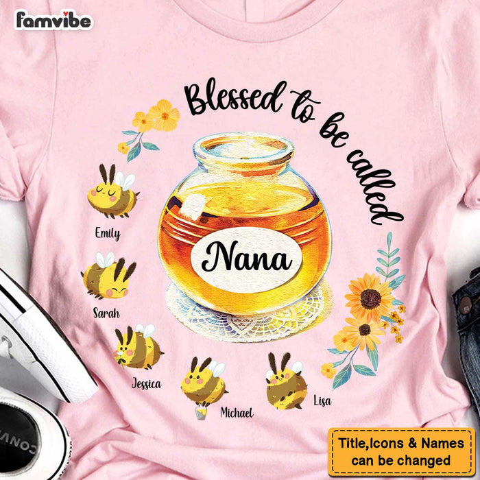 Personalized Gift For Mom Grandma Bees Blessed To Be Called Shirt - Hoodie - Sweatshirt 26041 1