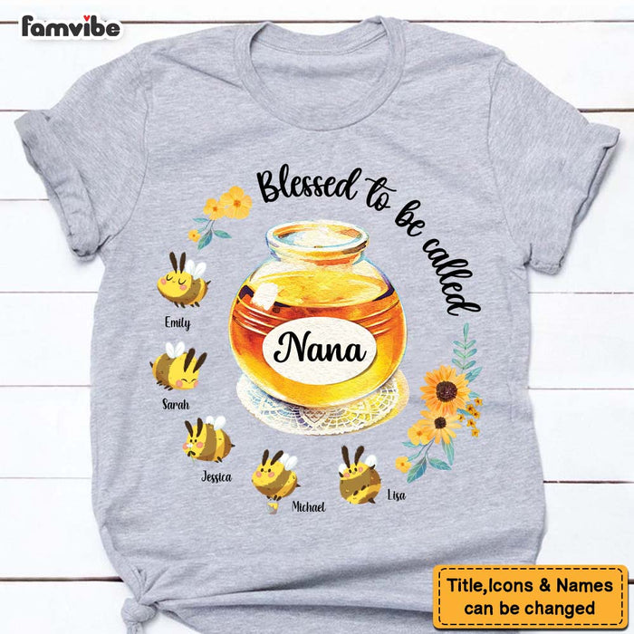 Personalized Gift For Mom Grandma Bees Blessed To Be Called Shirt - Hoodie - Sweatshirt 26041 1