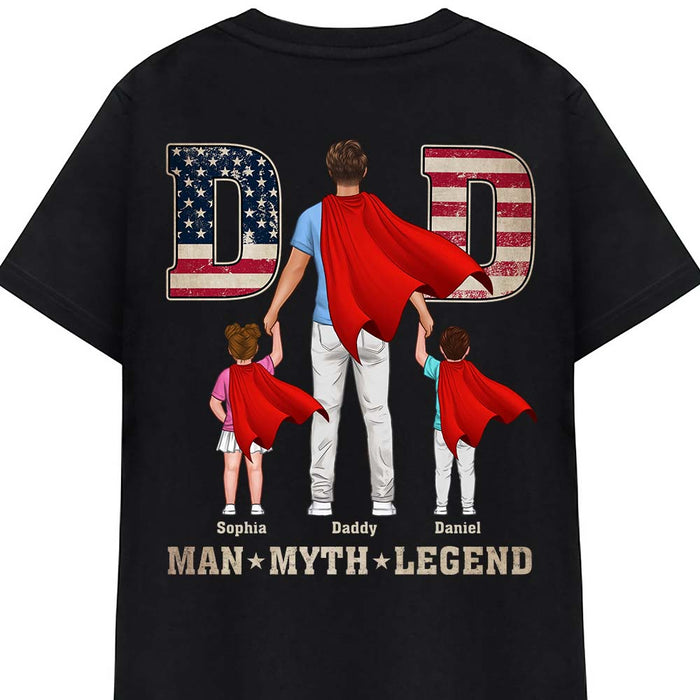 Personalized Gifts For Dad Super Dad Man Myth Legend Shirt 26042 1