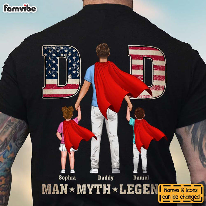 Personalized Gifts For Dad Super Dad Man Myth Legend Shirt 26042 1