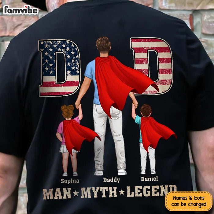 Personalized Gifts For Dad Super Dad Man Myth Legend Shirt 26042 1