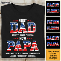 Personalized First Dad Now Papa Shirt - Hoodie - Sweatshirt 26044 thumb 1