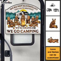 Personalized Gift For Camping Couple Friend We Are Drunk Wood Sign 26045 thumb 1