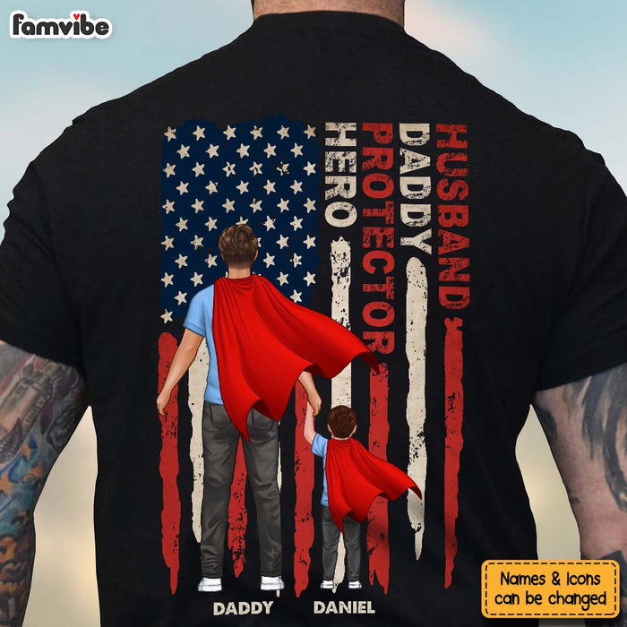 Personalized Gifts For Dad Husband Daddy Protector Hero Shirt 26051 1