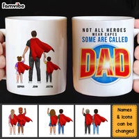 Personalized Gift For Dad Not All Heroes Wear Capes Mug 26052 thumb 1
