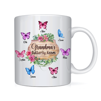 Personalized Gift For Grandma Butterfly Kisses Mug 26053 thumb 1
