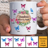 Personalized Gift For Grandma Butterfly Kisses Mug 26053 1