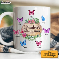 Personalized Gift For Grandma Butterfly Kisses Mug 26053 thumb 1