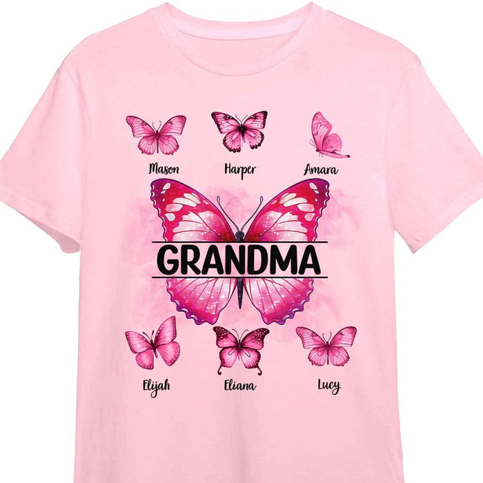 Personalized Gift For Mom Grandma Butterflies Shirt - Hoodie - Sweatshirt 26056 1