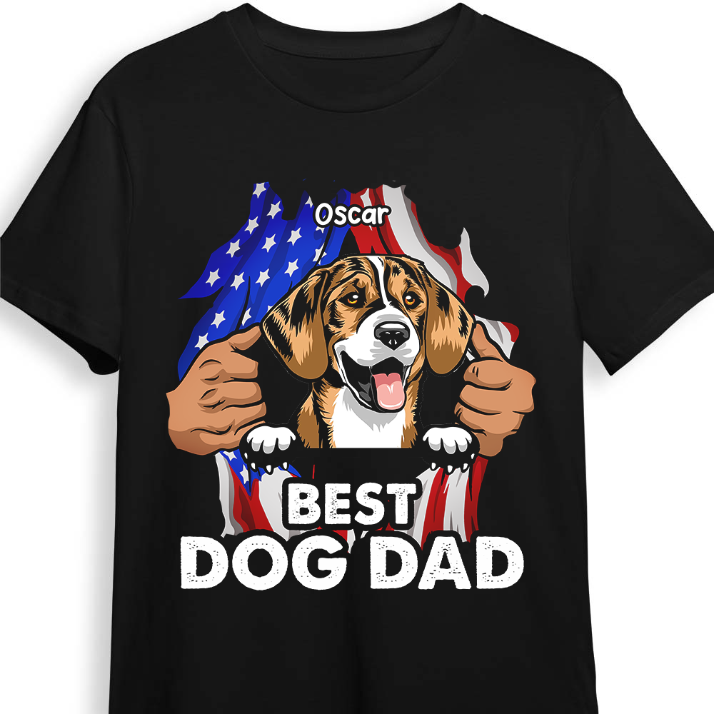Personalized Gift for Dog Dad Shirt Hoodie Sweatshirt 26057 Primary Mockup