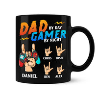 Personalized Dad By Day Gamer By Night Mug  26062 thumb 1