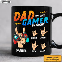 Personalized Dad By Day Gamer By Night Mug  26062 thumb 1