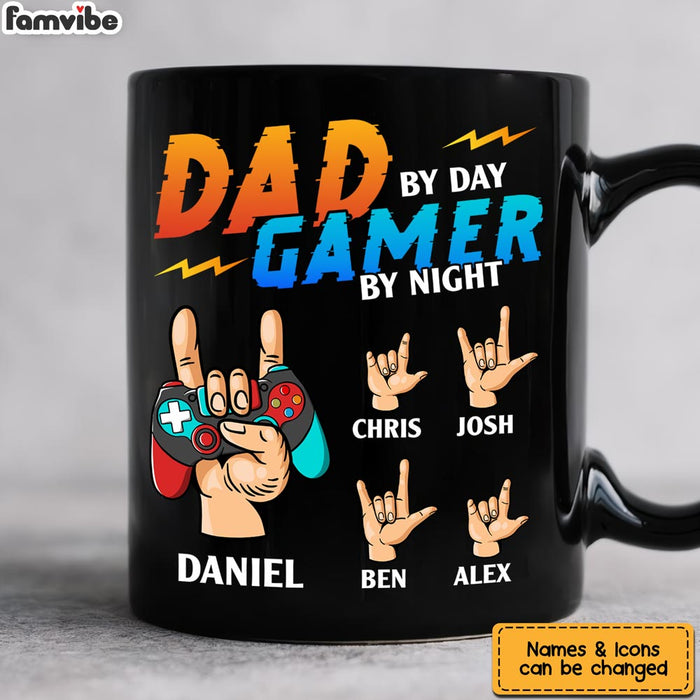 Personalized Dad By Day Gamer By Night Mug  26062 1