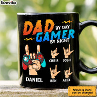 Personalized Dad By Day Gamer By Night Mug  26062 thumb 1