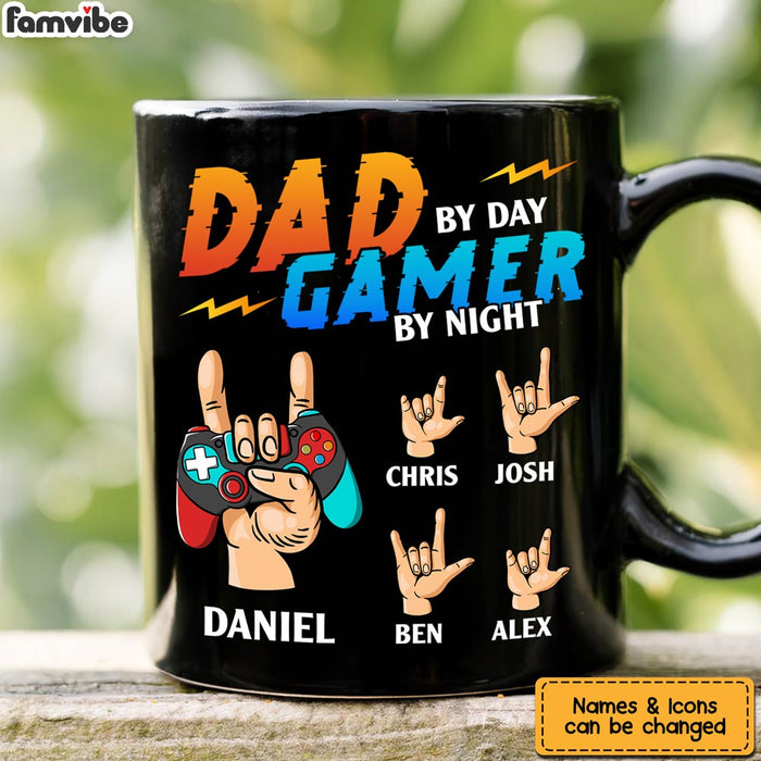 Personalized Dad By Day Gamer By Night Mug  26062 1