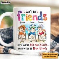 Personalized Gifts For Friends Old Friends We'll Be Friends Until We're Old And Senile Mug 26067 thumb 1