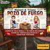 Personalized Gift For Couple Husband Wife Patio Grilling Listen To The Good Music Spanish Metal Sign 26070 1