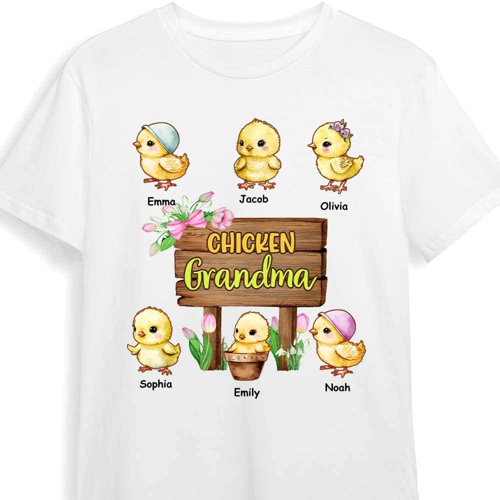 Personalized Gift For Mom Grandma Little Chicks Shirt Hoodie Sweatshirt 26072 Primary Mockup