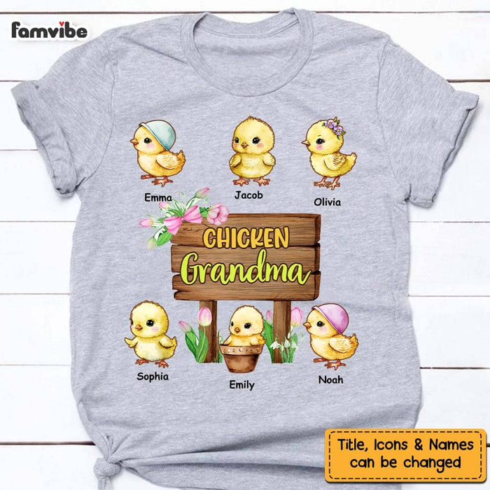 Personalized Gift For Mom Grandma Little Chicks Shirt - Hoodie - Sweatshirt 26072 1