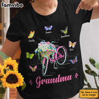 Personalized Gift For Grandma Bicycle Butterfly Shirt - Hoodie - Sweatshirt 26083 thumb 1