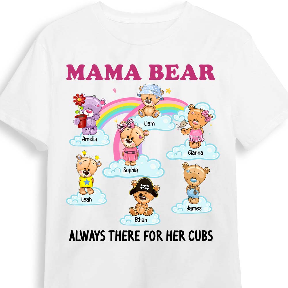 Personalized Mama Bear Always There For Her Cubs Shirt Hoodie Sweatshirt 26084 Primary Mockup