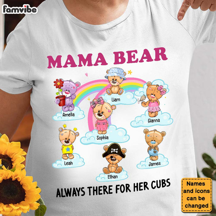 Personalized Mama Bear Always There For Her Cubs Shirt - Hoodie - Sweatshirt 26084 1