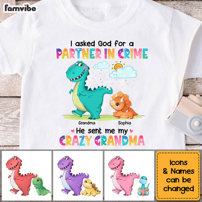 Personalized Gifts For Granddaughter Dinosaur Kid T Shirt 26085 1