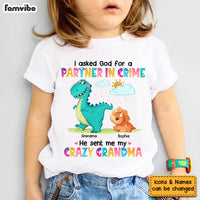 Personalized Gifts For Granddaughter Dinosaur Kid T Shirt 26085 thumb 1