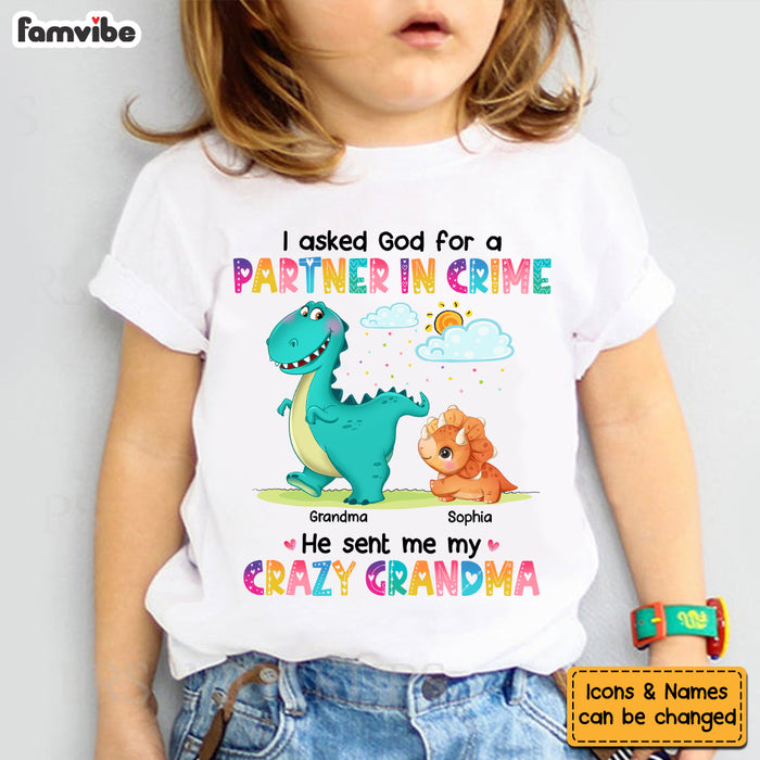 Personalized Gifts For Granddaughter Dinosaur Kid T Shirt 26085 1