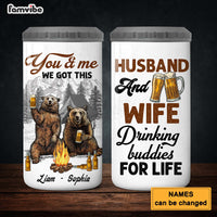 Personalized Gift For Couple Drinking Buddies 4 in 1 Can Cooler 26087 thumb 1