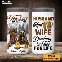 Personalized Gift For Couple Drinking Buddies 4 in 1 Can Cooler 26087 thumb 1
