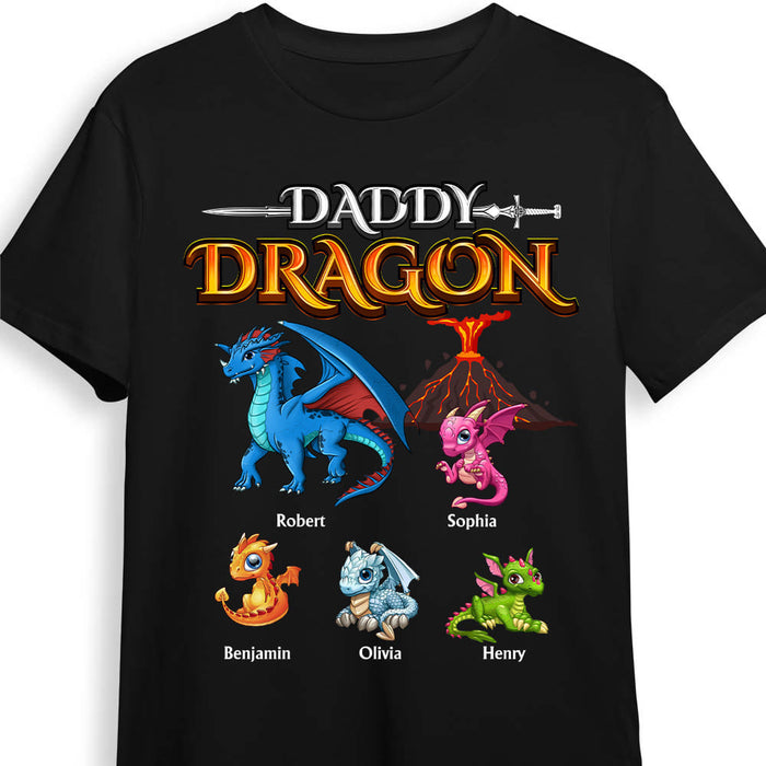 Personalized Gift For Dad Daddy Dragon Shirt - Hoodie - Sweatshirt 26095 1