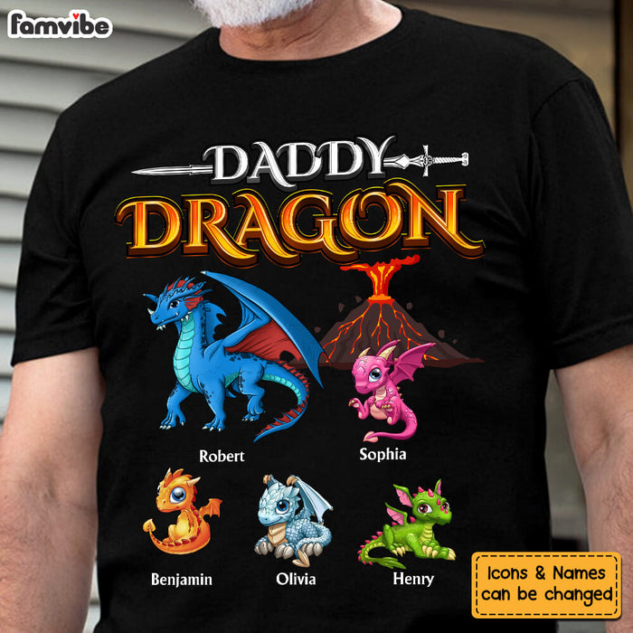 Personalized Gift For Dad Daddy Dragon Shirt - Hoodie - Sweatshirt 26095 1
