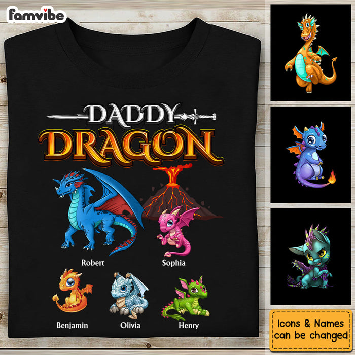 Personalized Gift For Dad Daddy Dragon Shirt - Hoodie - Sweatshirt 26095 1