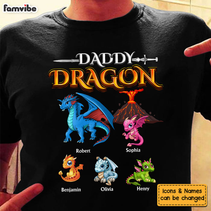 Personalized Gift For Dad Daddy Dragon Shirt - Hoodie - Sweatshirt 26095 1