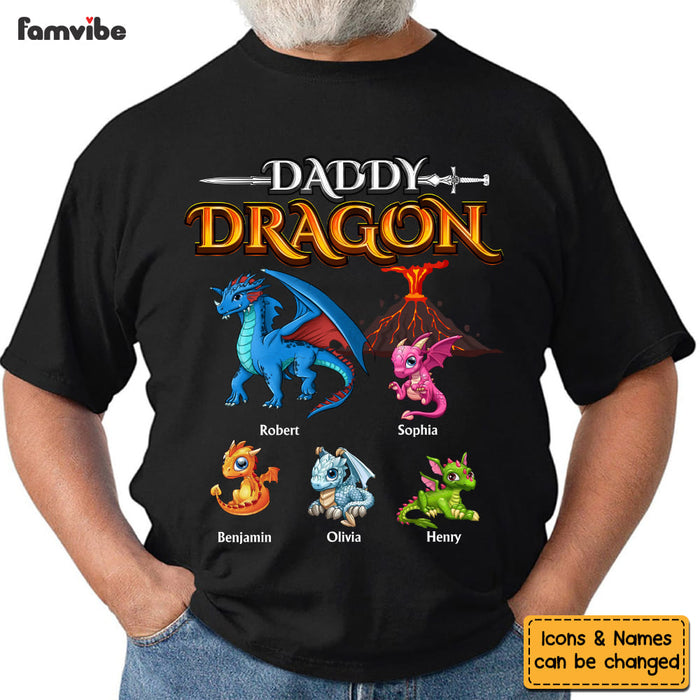 Personalized Gift For Dad Daddy Dragon Shirt - Hoodie - Sweatshirt 26095 1