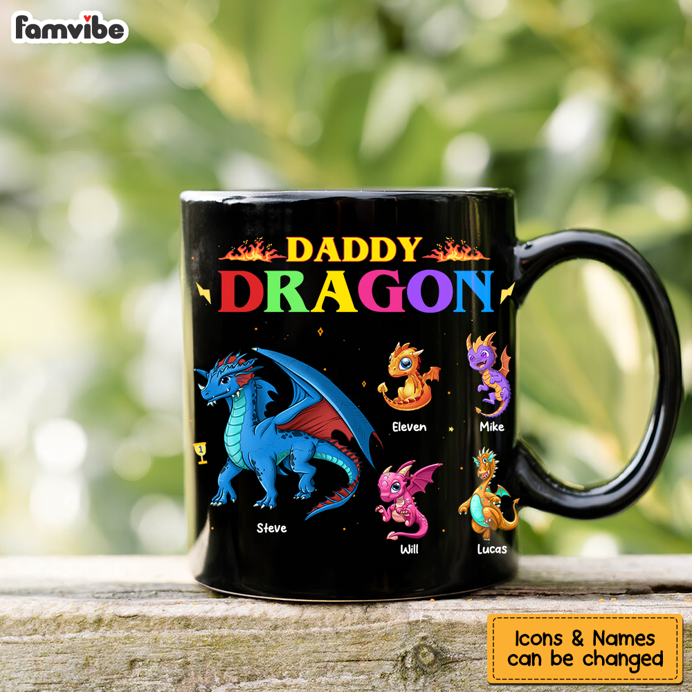 Personalized Gift For Dad Daddy Dragon Mug 26098 Primary Mockup