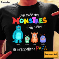 Personalized Gift For Dad French I Created Monsters Shirt - Hoodie - Sweatshirt 26099 thumb 1