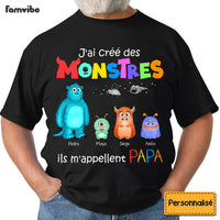 Personalized Gift For Dad French I Created Monsters Shirt - Hoodie - Sweatshirt 26099 thumb 1