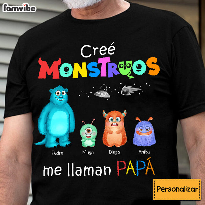 Personalized Gift For Dad Spanish I Created Monsters Shirt - Hoodie - Sweatshirt 26100 1